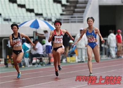 【誌面転載】激戦！ インターハイ地区大会ハイライト　注目の女子短距離戦線