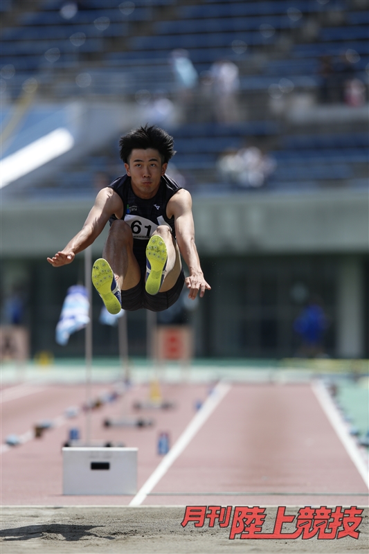 走幅跳 佐久間滉大の現在地 1351日ぶりの 自分超え 月陸online 月刊陸上競技