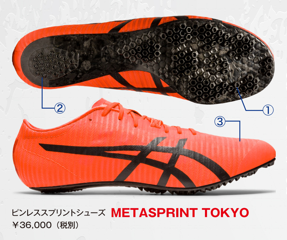 ASICSの〝先進的〟レーシングシューズ METASPRINT（メタスプリント