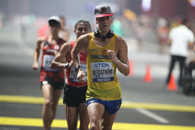 20km競歩ドーハ銅カールストレームが五輪参加標準突破