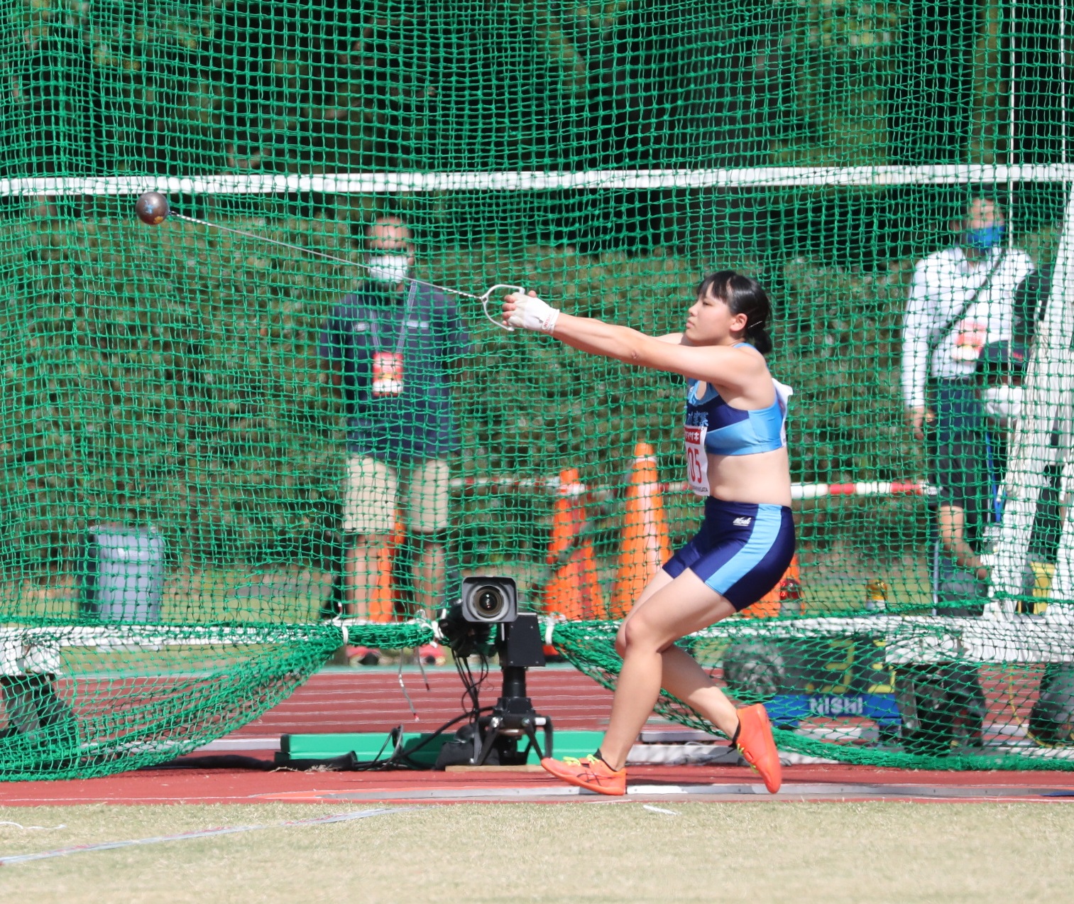 【ハンマー投】高校２年生・村上来花が59ｍ51の高校新で５位入賞／日本選手権