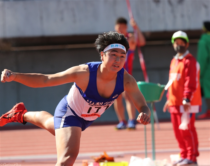 【男子やり投】鈴木凜（山梨学院高3）が高校歴代10位の72ｍ16