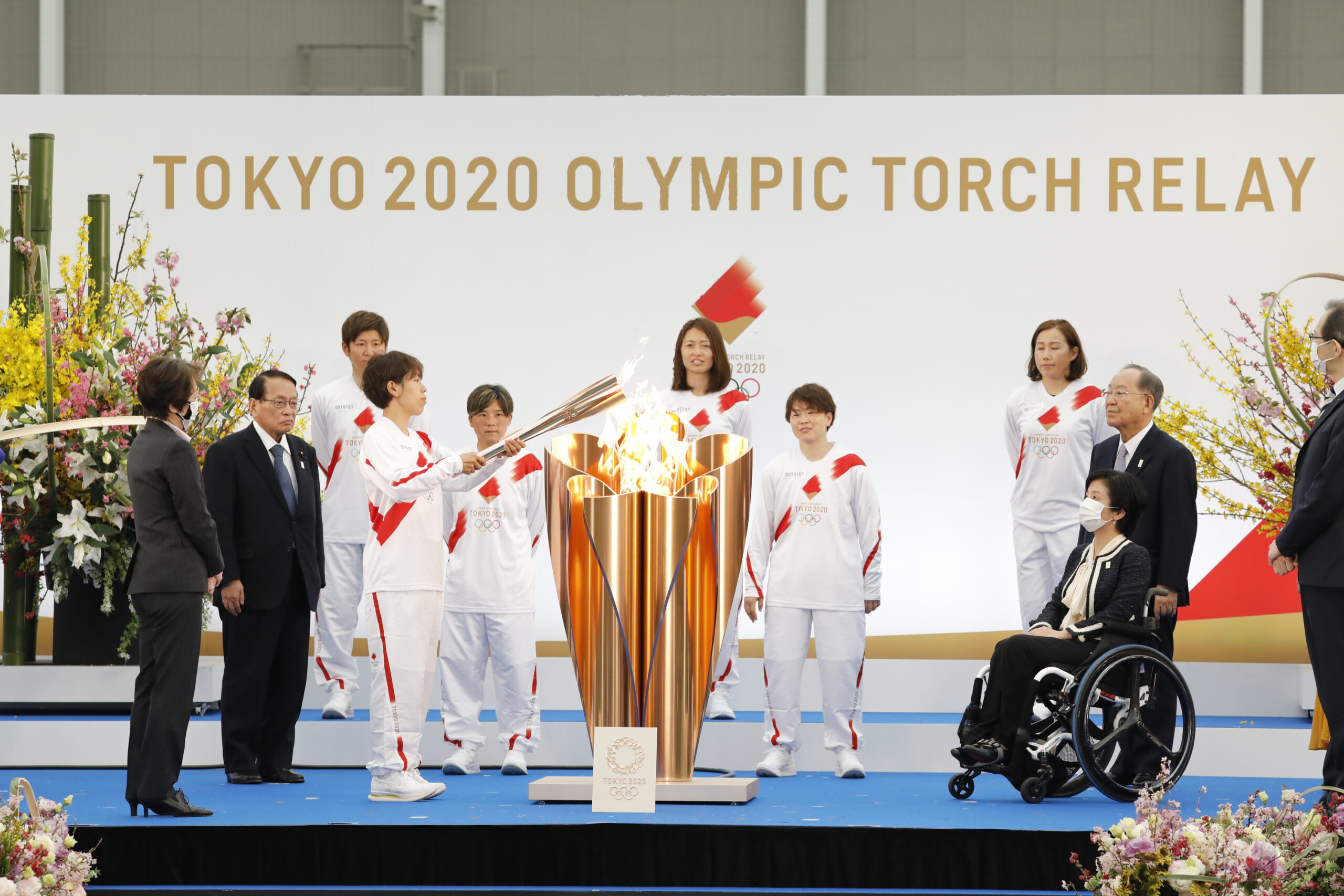 東京五輪・聖火リレーが福島からスタート！ なでしこジャパンメンバーが第１走者