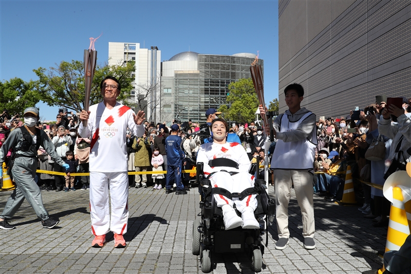 三重県で聖火リレー 瀬古利彦さんが第一走者務める