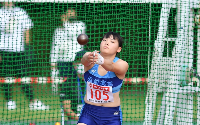 ハンマー投のホープ村上来花が62ｍ88！高校生で日本歴代6位にランクイン