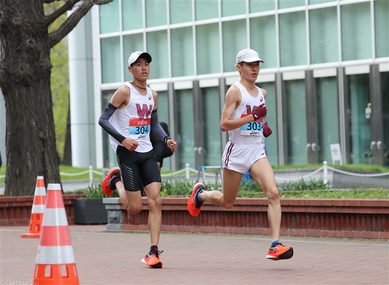 10kmの部は早大がワンツー！辻文哉、ルーキー伊藤大志が30分08秒／東京五輪テストイベント