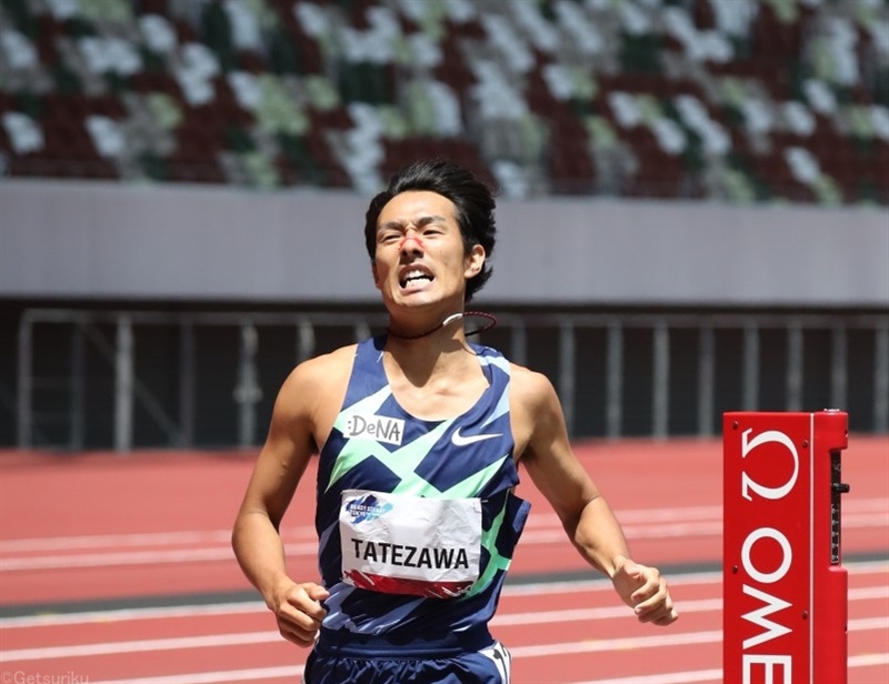 1500ｍ館澤亨次が復調気配 3分42秒88で優勝「やっと上がってきた」／東京五輪テストイベント