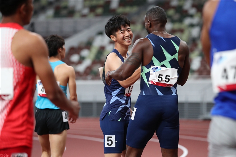 100ｍＶガトリン「日本人選手は世界の脅威になる」多田が日本人トップ／東京五輪テストイベント