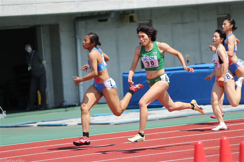 世界リレー代表 石川優が女子100ｍ 0ｍ2冠 日本選手権で優勝して五輪に近づきたい 関東ic 月陸online 月刊陸上競技