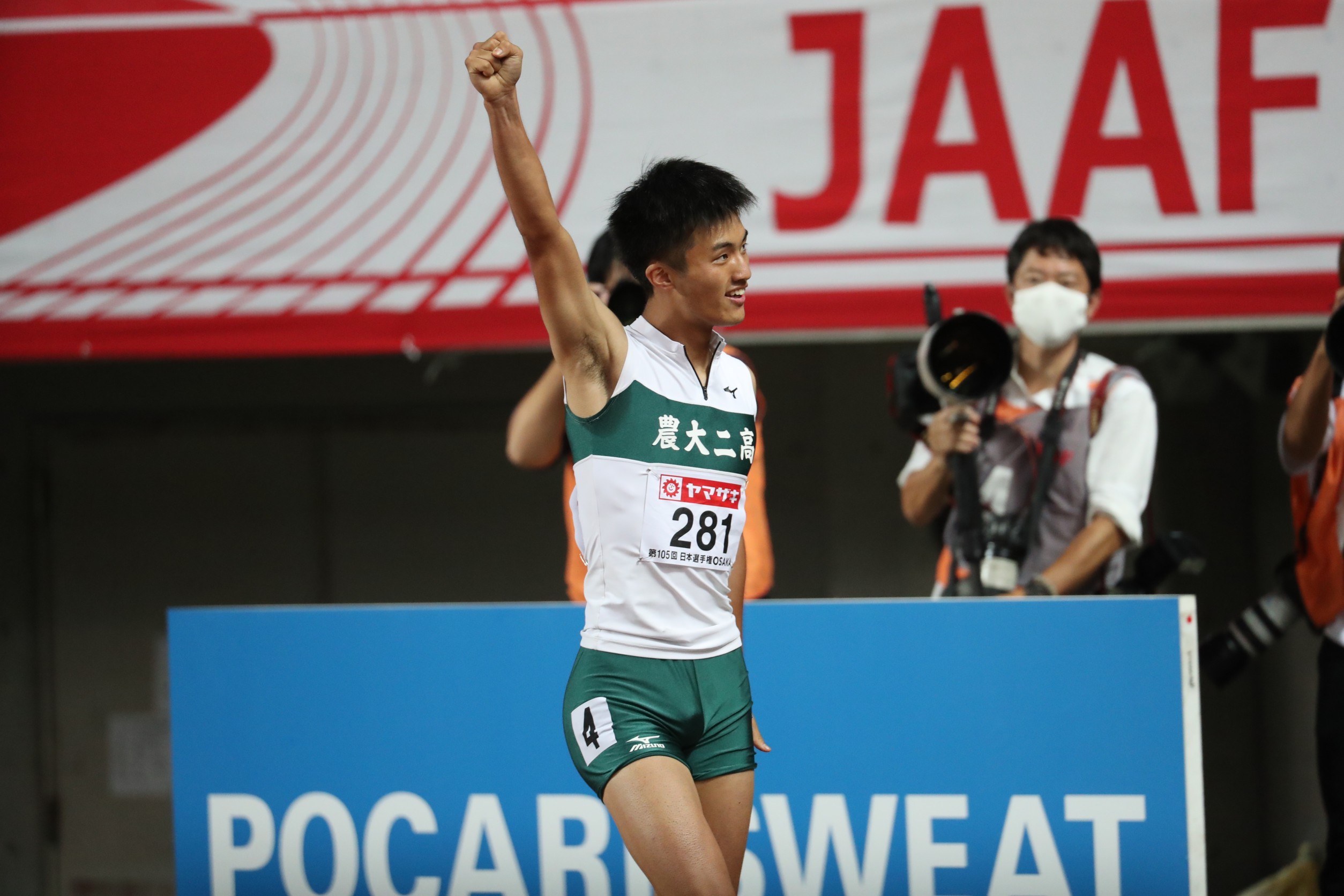 あるぞ高校生五輪代表！栁田大輝が高校歴代2位タイの10秒22で堂々の決勝進出「準決勝以上の走りをしたい」／日本選手権