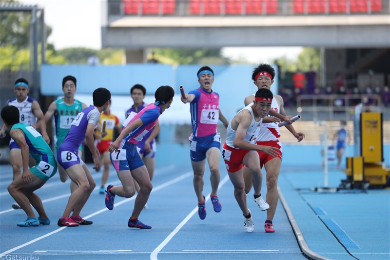 明星学園、成田、市船橋、相洋……強豪が激突した男女リレーで快記録が続々、波乱も／ＩＨ南関東大会