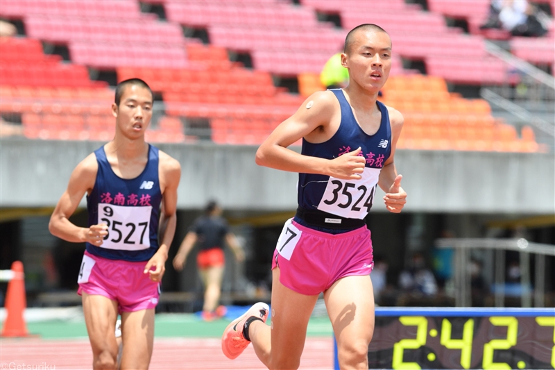 佐藤圭汰が1500m&5000mで快走！ トラックを席巻した洛南が男子総合41連覇／IH京都府大会