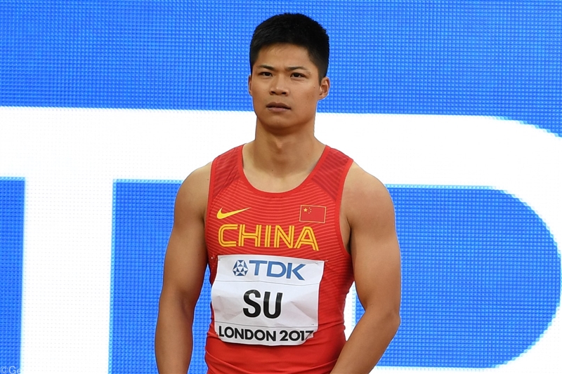 男子100ｍアジア記録保持者の蘇炳添が9秒98で優勝 ／中国全国選手権