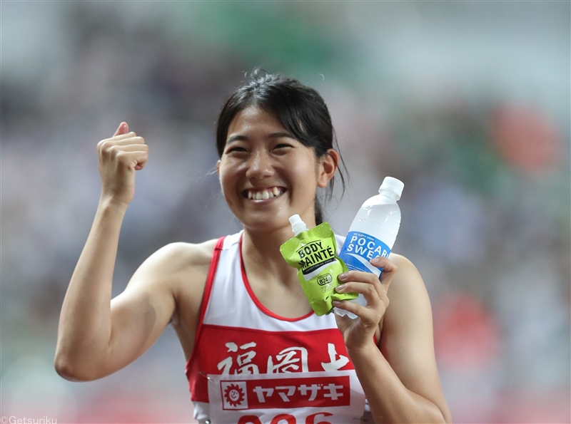 東京五輪リレー代表 兒玉芽生が会見「日本記録更新に向けてチーム一丸で頑張りたい」