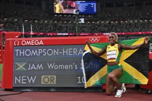 女子最速はトンプソン！ジョイナーの五輪記録塗り替える10秒61で連覇 ジャマイカがメダル独占