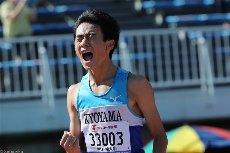 川口峻太朗が独走で男子1500ｍ優勝　石田洸介の大会記録を更新する３分53秒94／茨城全中