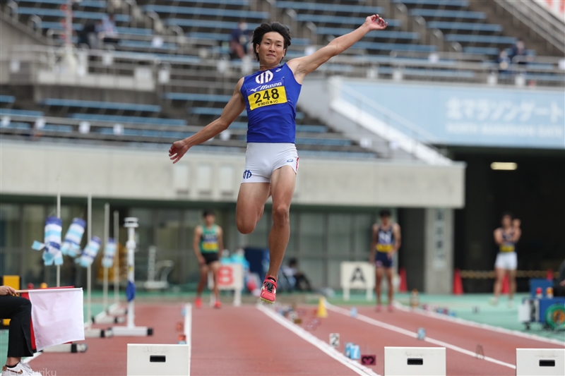 五輪代表の順大・泉谷駿介が走幅跳で３位「優勝目指していたので悔しい」リレーは決勝進出に貢献／日本IC