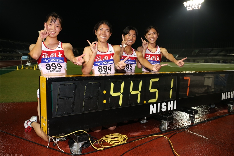 福岡大が女子4×100mRで涙の学生新！五輪代表・兒玉芽生が100ｍと２冠達成／日本IC