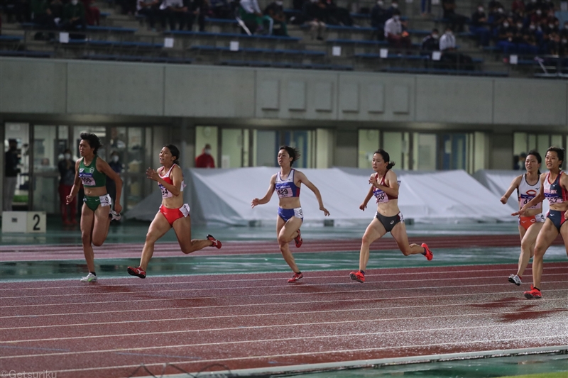 福岡大が女子4 100mrで涙の学生新 五輪代表 兒玉芽生が100ｍと２冠達成 日本ic 月陸online 月刊陸上競技