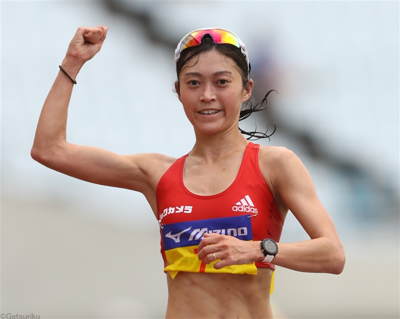 女子5000ｍ競歩は岡田がVでパリへ新たな一歩 藤井2位、河添3位で五輪代表トリオが上位独占／全日本実業団