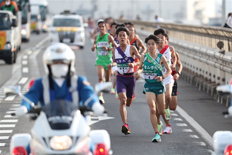 1区区間賞は駒大ルーキーの佐藤条二！「実感ない」中大・吉居、國學院大、青学大が続く／全日本大学駅伝