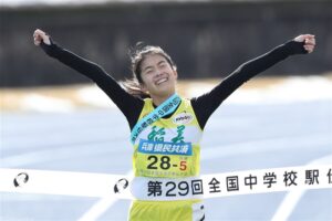 兵庫・稲美が1区から独走で初Ｖ！山鹿が2位、18年まで5連覇の桂が3位／全中駅伝女子