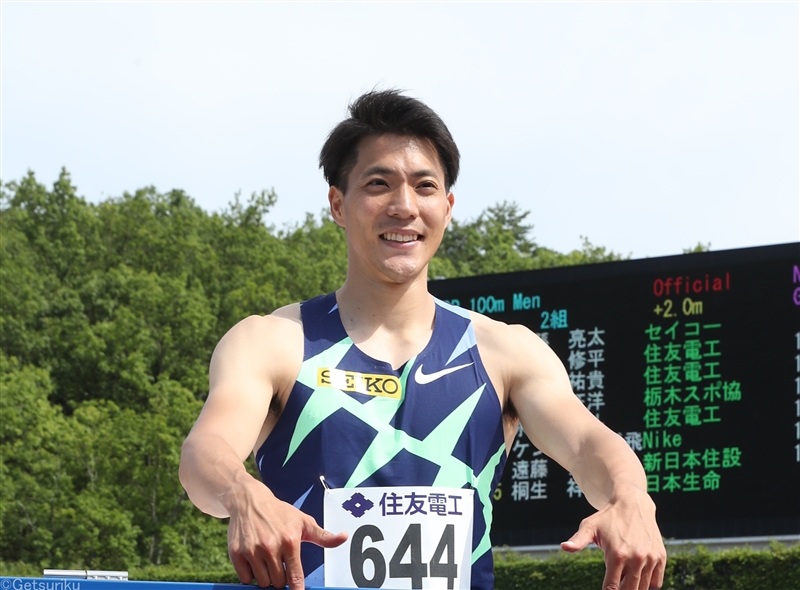 100ｍ日本記録保持者・山縣亮太  昨年10月に右膝手術「中長期的に取り組みたい」