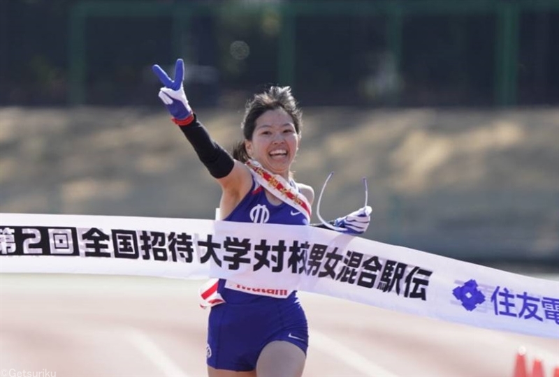 順大が総合力示す 連続区間賞や1年生の好走と随所に勝負強さ／大学男女混合駅伝