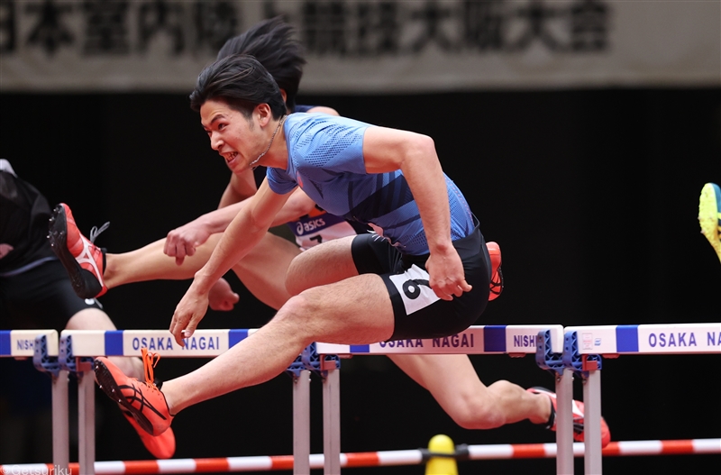 60ｍH野本周成が予選3着で準決勝進出 先週の日本選手権室内初制覇で勢い／世界室内