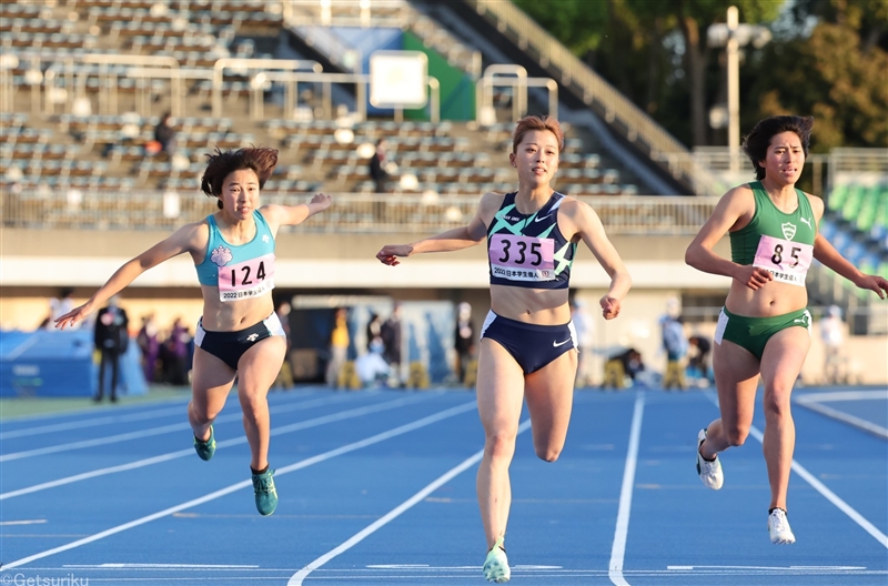 青山華依が100ｍ「五輪代表決戦」制す！準決勝で学生歴代5位の11秒47／学生個人