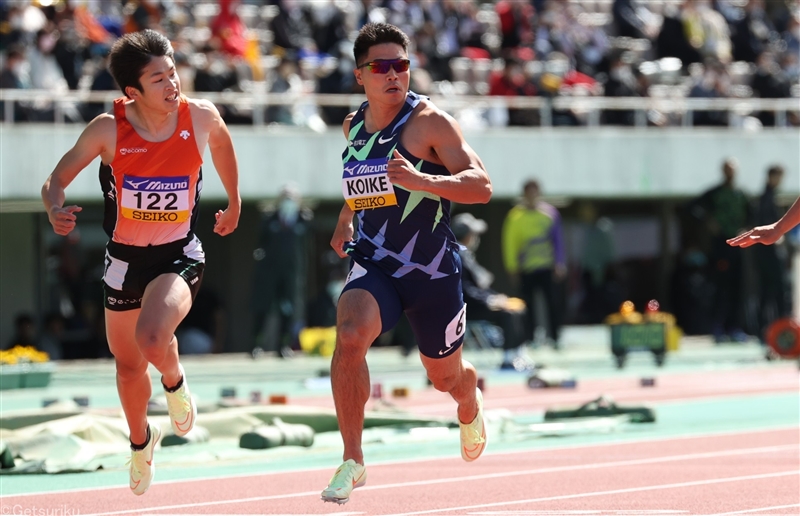 100ｍは小池祐貴が五輪代表の貫禄V向かい風3.3ｍで10秒49「許してあげるか」／織田記念