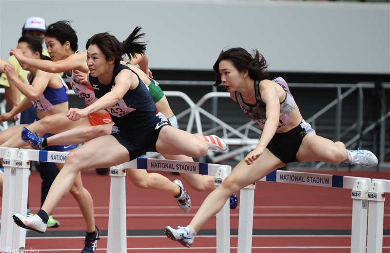 100mH・玉置菜々子が13秒37でV！ 2位・田中と0.01秒差の接戦／関東IC