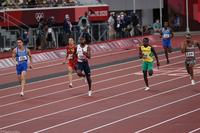 カナダが銀、中国が銅に繰り上がり 東京五輪男子4×100ｍR