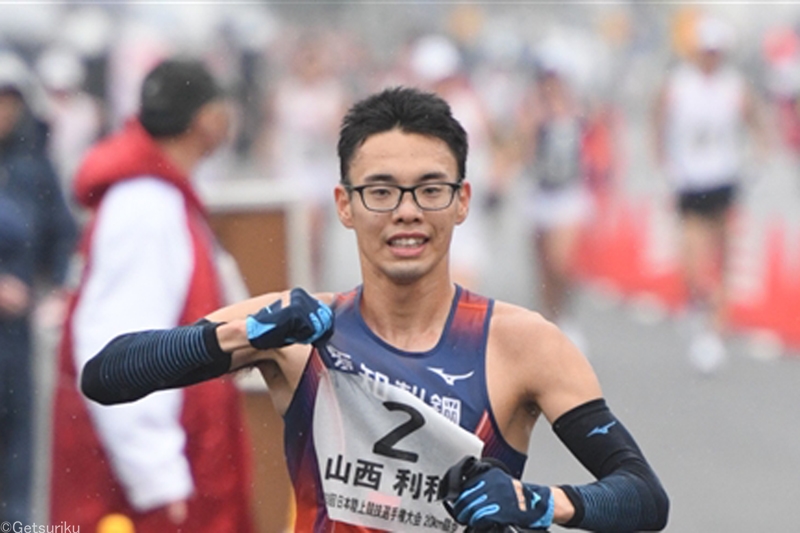 世界選手権王者・山西利和がＶ 初挑戦の35kmでも派遣設定記録を上回る快レース／高畠競歩