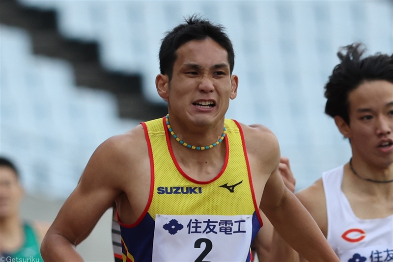 男子800ｍは川元奨が復活の大会新Ｖ 「日本記録、標準突破の準備はできている」／木南記念