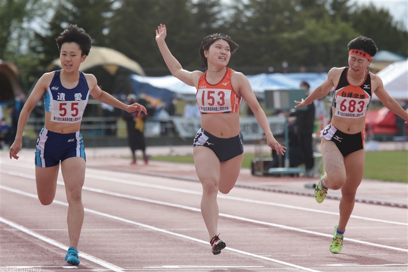 納村琉愛が寺田明日香に並ぶ3冠！ Ｕ20日本選手権からの連戦も好タイムで乗り切る／IH北海道大会