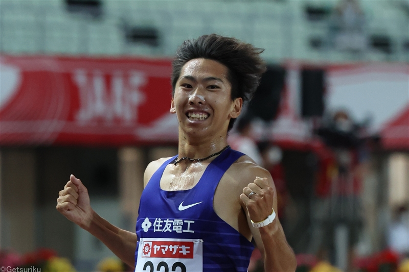 遠藤日向5000ｍ13分22秒13で連覇して世界選手権代表内定 今大会第1号 ホッとした 日本選手権 月陸online 月刊陸上競技