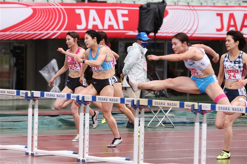 100mH日本記録保持者の青木益未 予選で12秒台も決勝は13秒20で2位「全然ダメですね」／日本選手権