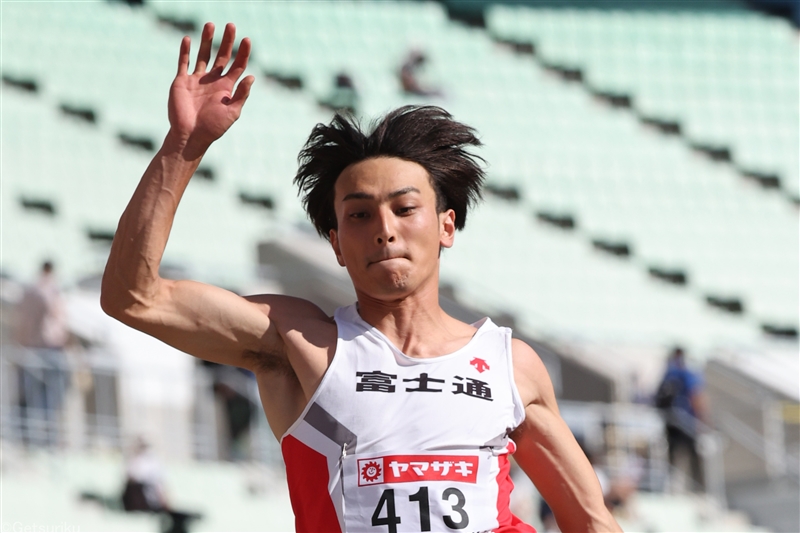 橋岡優輝8ｍ27で標準突破！！男子走幅跳2連覇で2大会連続の世界陸上代表内定！／日本選手権