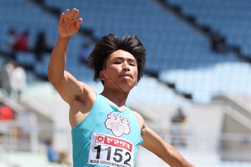 走幅跳・渡邉希が大幅自己新の7ｍ85で快勝 大会記録を7年ぶりに2cm更新／U20日本選手権