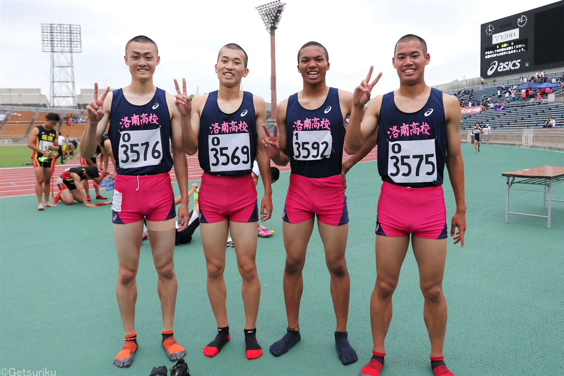 洛南が両リレーで好発進！三段跳で宮尾が15m84の大会新／IH京都府大会