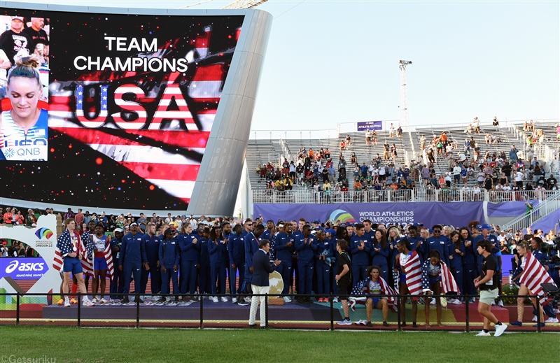 初の米国開催、熱狂とともに閉幕！！米国マイルリレーで男女Ｖ！締めくくりはデュプランティス世界新！／世界陸上Day10