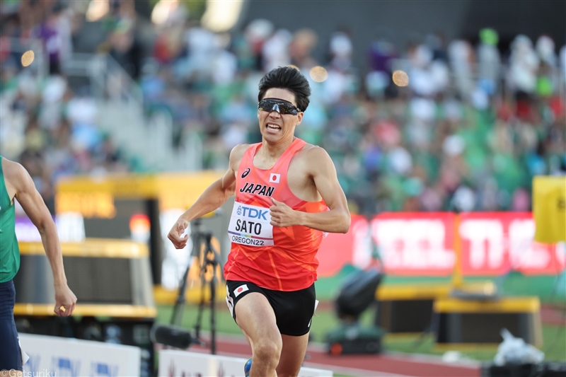 400m佐藤風雅 準決勝で45秒71の5着 ラストまで粘り見せる！／世界陸上