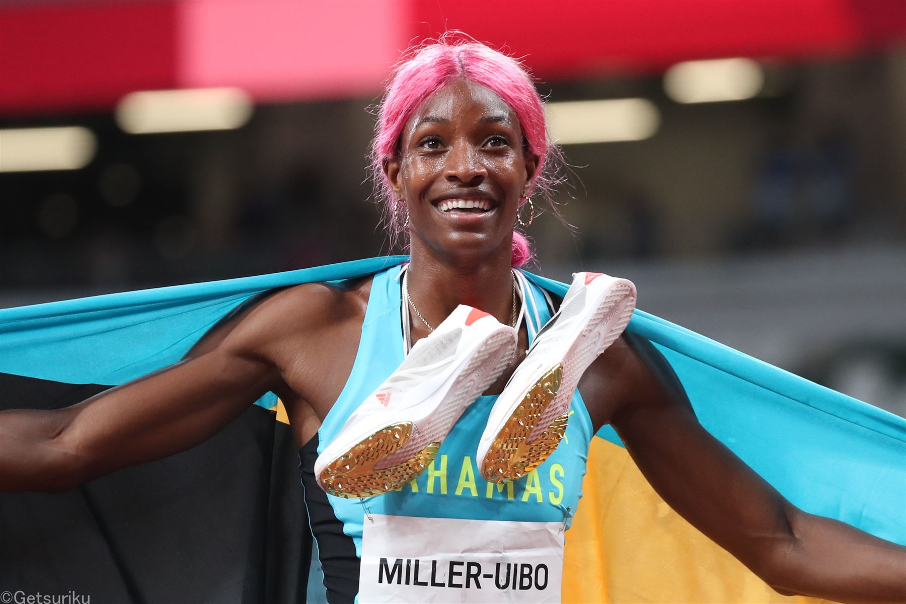 女子400m五輪連覇のミラー・ウイボが出産から競技復帰 七種競技に挑戦し、200m25秒31