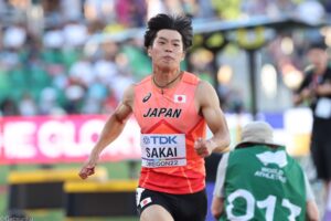 男子100ｍ予選・坂井隆一郎が3組3着で準決勝進出！「準決勝で9秒台を出したい」