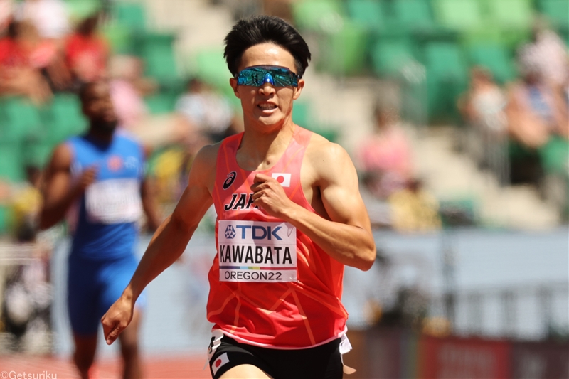 男子400m・川端魁人 46秒34で組5着 予選突破ならずもスタートから果敢に攻める／世界陸上