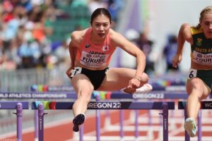 女子100ｍＨの福部真子が12秒96の大会日本人最高記録で予選突破！／世界陸上