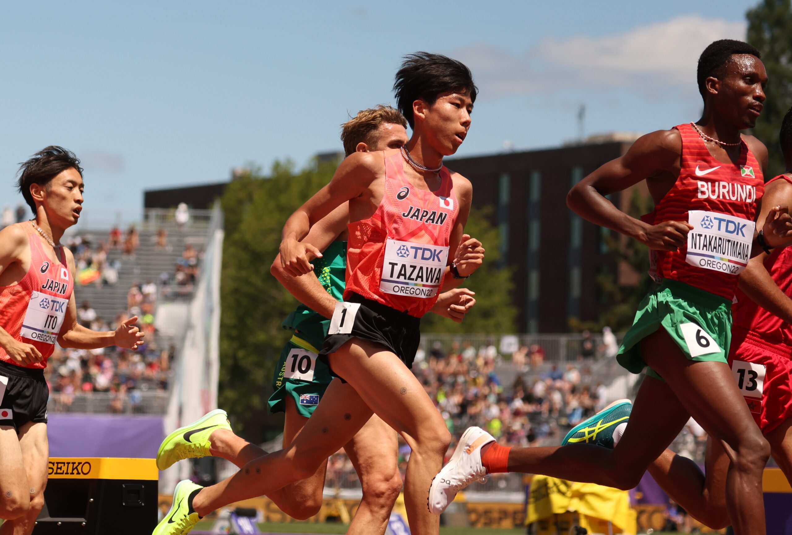 男子10000ｍの田澤廉は28分24秒25で20位 学生界のエースが意地の力走／世界陸上