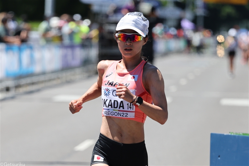 女子20km競歩4回目出場の岡田久美子は14着／世界陸上