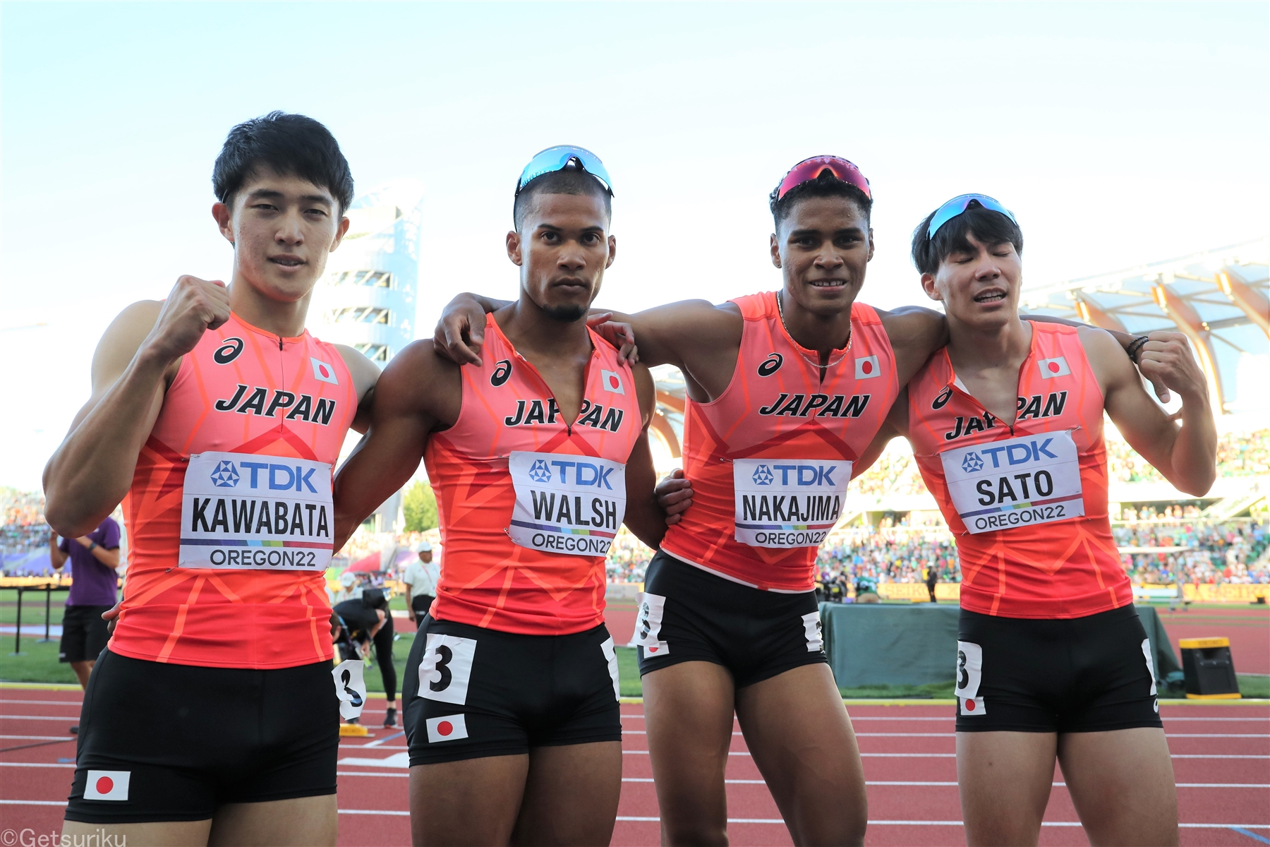 日本4×400ｍリレー2分59秒51！！日本の悲願初2分台で世界の4位に！／世界陸上